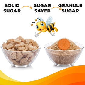 ENOLVO terracotta sugar saver disc prevents clumping in storage containers.