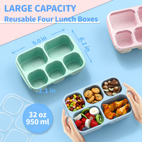 Enstphjoy bento lid with cat-ear handles for easy opening.