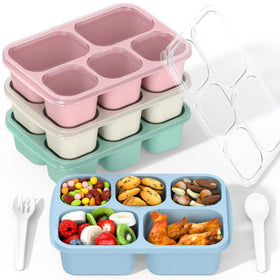 Enstphjoy Bento Box four-pack in pastel colors for everyday meal prep.