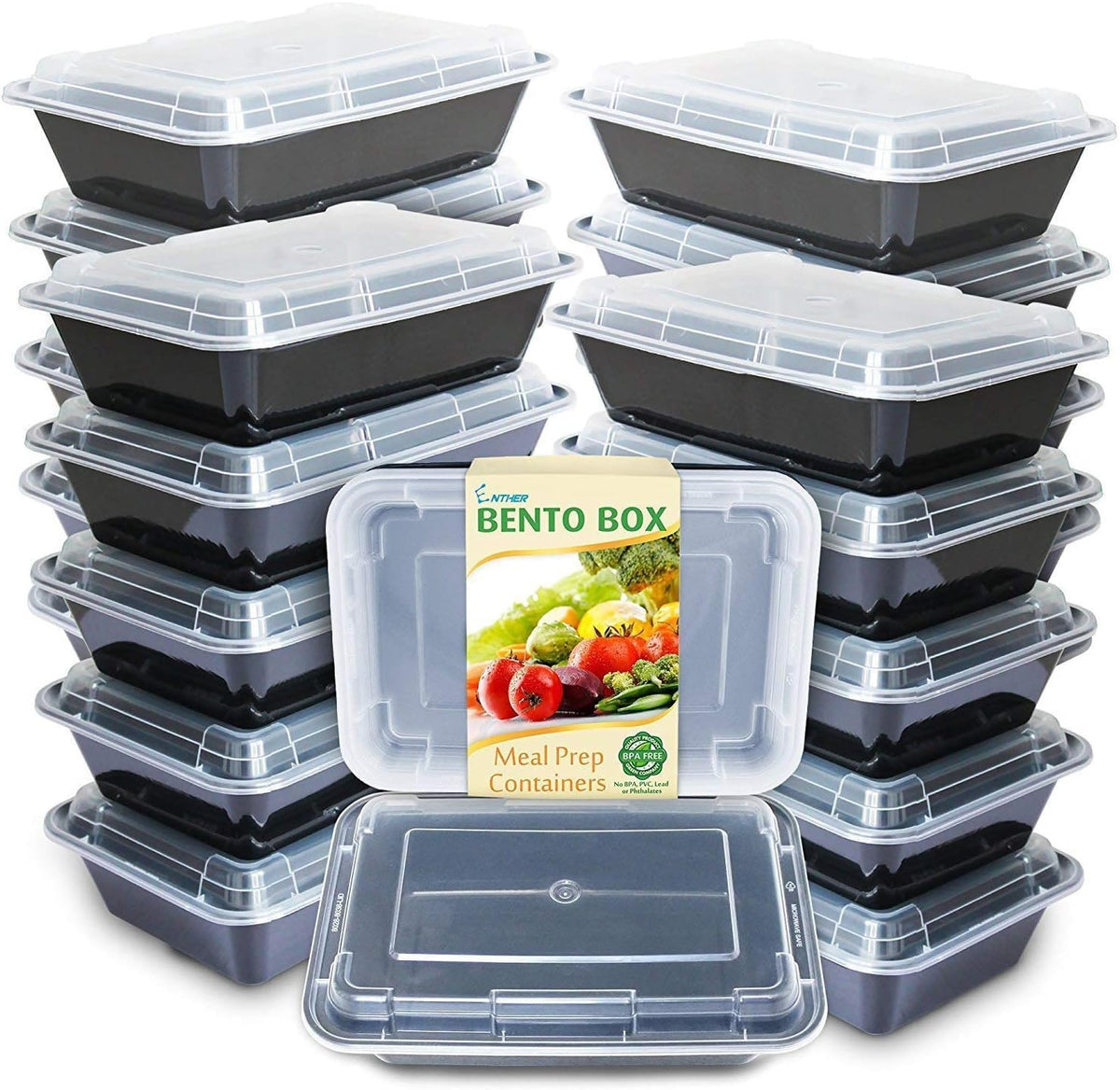 Enther 28oz meal prep container for organized lunches, durable and microwave-safe.