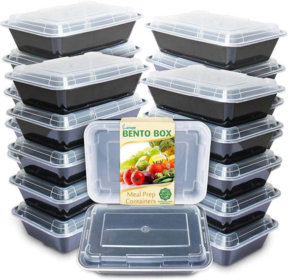 Enther 28oz meal prep container for organized lunches, durable and microwave-safe.
