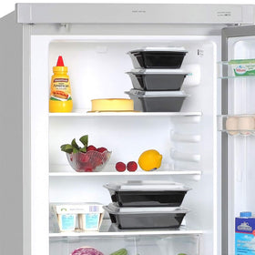 Enther stackable lunch box saves space in fridge or bag without leaking.