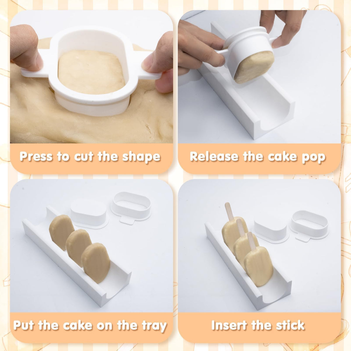 Entrirolly cake-pop-bags with ties simplify wrapping.