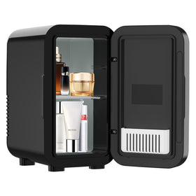 Enventor Mini Fridge fits on vanity, desk, or dashboard shelf