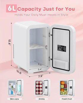 Enventor Mini Skincare Fridge portable design with carrying handle