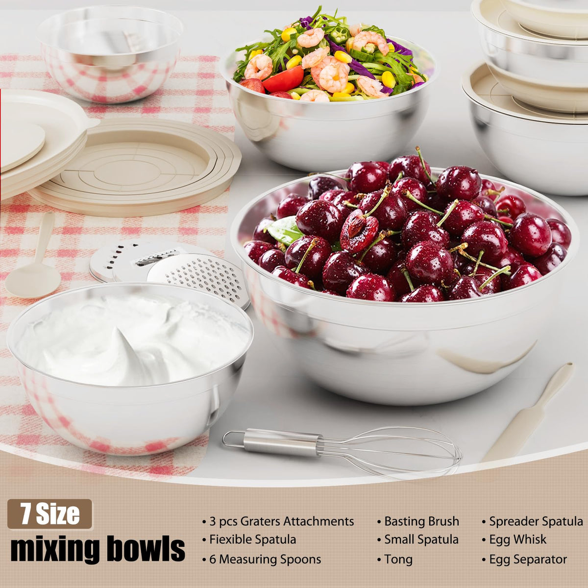 ENVTEK complete kitchen prep set ideal for cooking, baking, and serving.