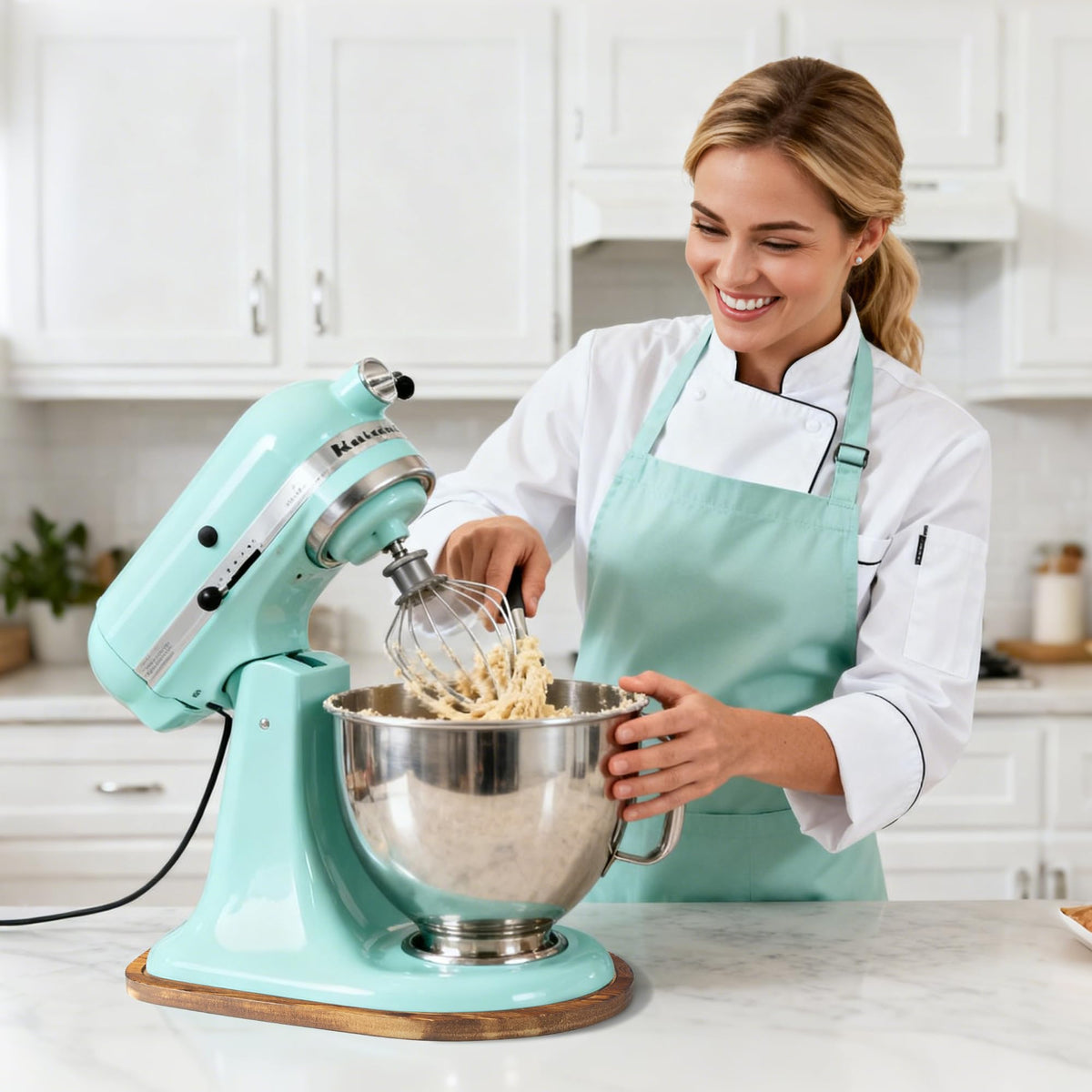 ENVTEK easy glide helps move a heavy mixer with confidence