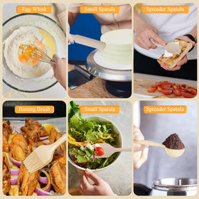 ENVTEK measuring spoons and tools aid precise kitchen prep.