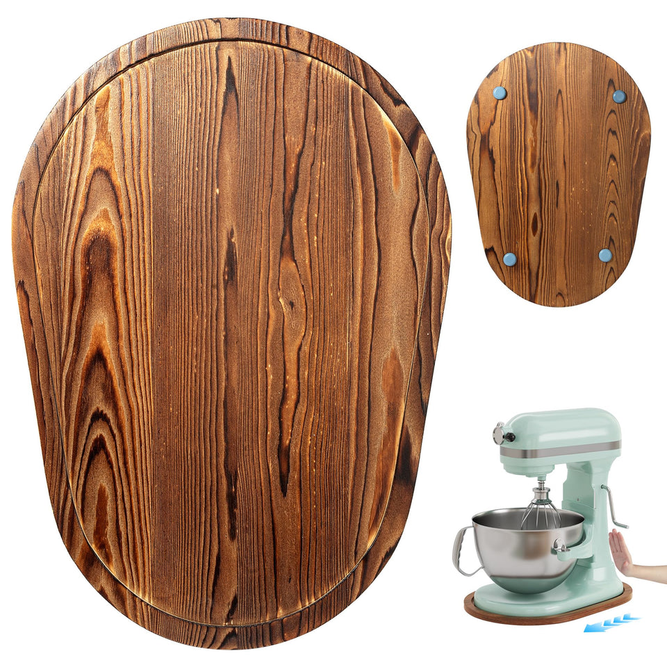 ENVTEK Mixer Slider Mat with pine base cradle for KitchenAid bowl-lift