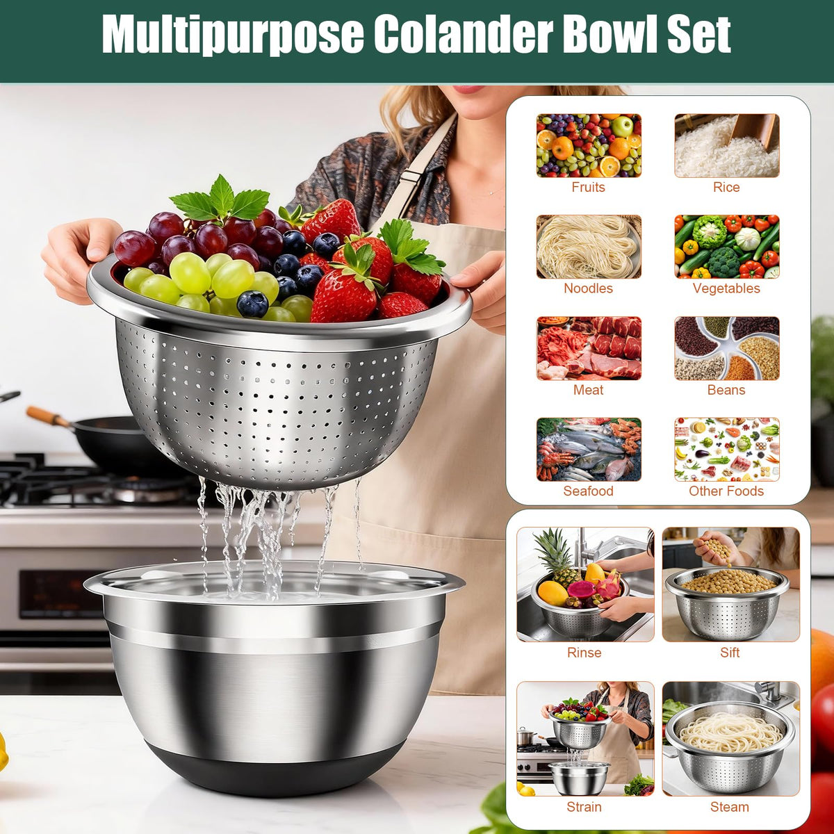 ENVTEK bowls with silicone base stay stable on counters.