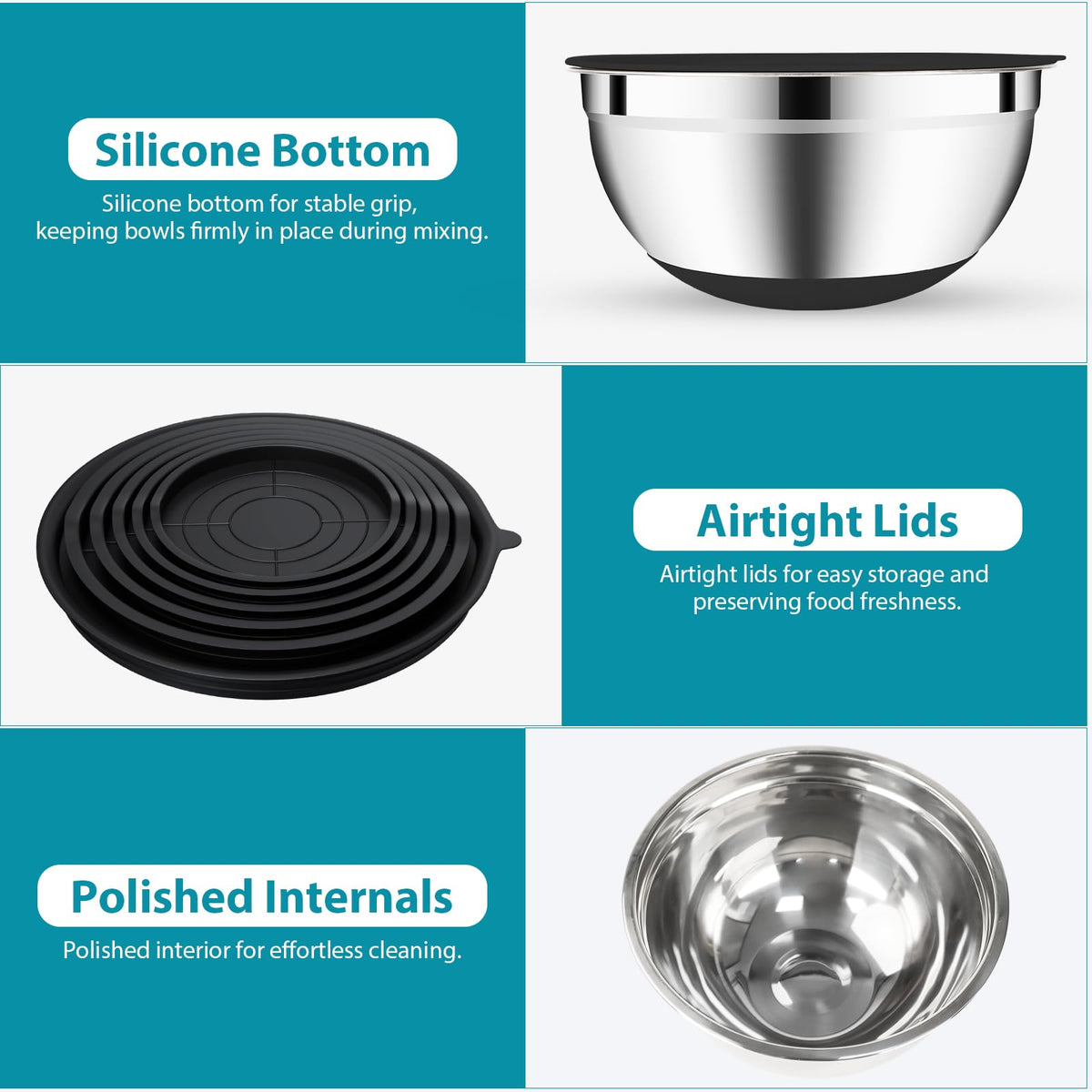 Envtek mirror-polished interior and brushed exterior for easy cleaning