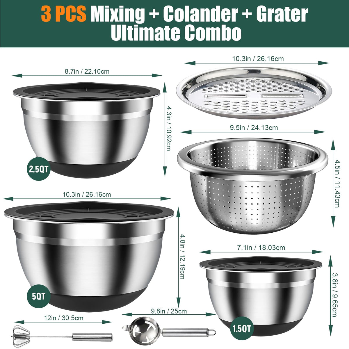 ENVTEK stainless whisk for smooth mixing and emulsions.