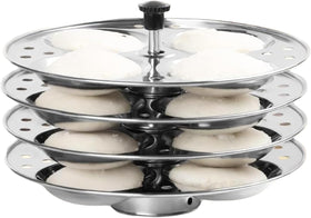 ENX Idli Plate with even-steam holes for uniform idli texture.