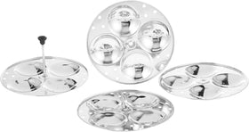 ENX Idli Stand fits 5-8 quart cookers for flexible setups.