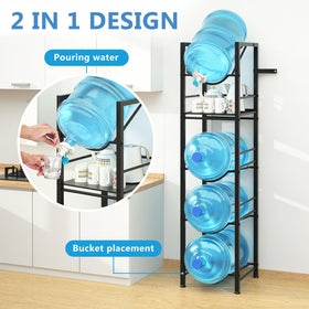 Eocnrhe 2-In-1 water jug holder top-shelf view ideal as a compact beverage station.