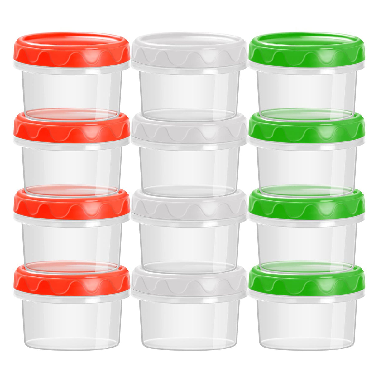 EONJOE 2oz container with lid for on the go dressings and sauces