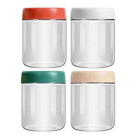 EONJOE 16oz glass jar with leakproof lid keeps foods fresh.
