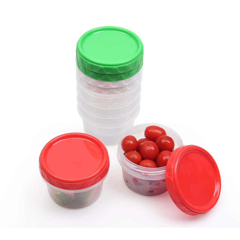 EONJOE 8oz container with stackable lids for tidy pantry organization and portion control.