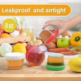 EONJOE freezer and microwave safe containers simplify reheating and freezing leftovers.