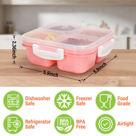 EONJOE Snackle Box lid with silicone seal prevents leaks.