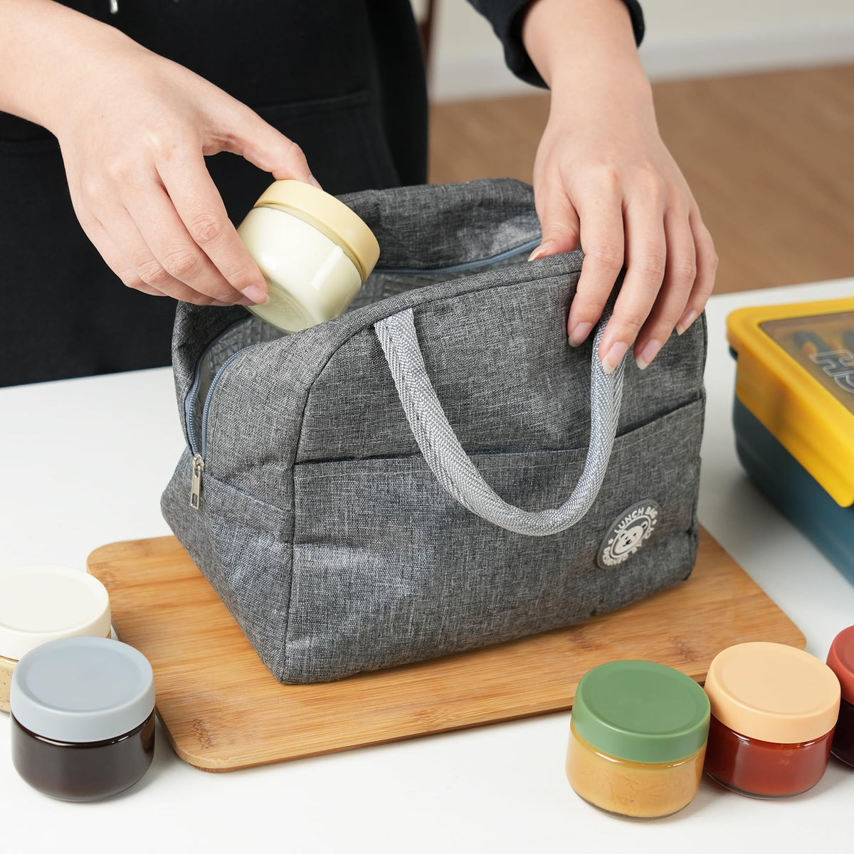 EONJOE travel-friendly jars fit in bags and bento boxes