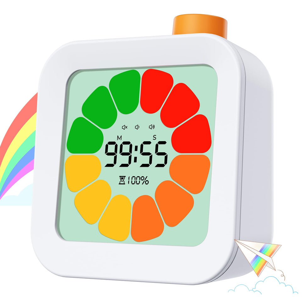 EooCoo Visual Timer shows petal progress to help kids visualize time.