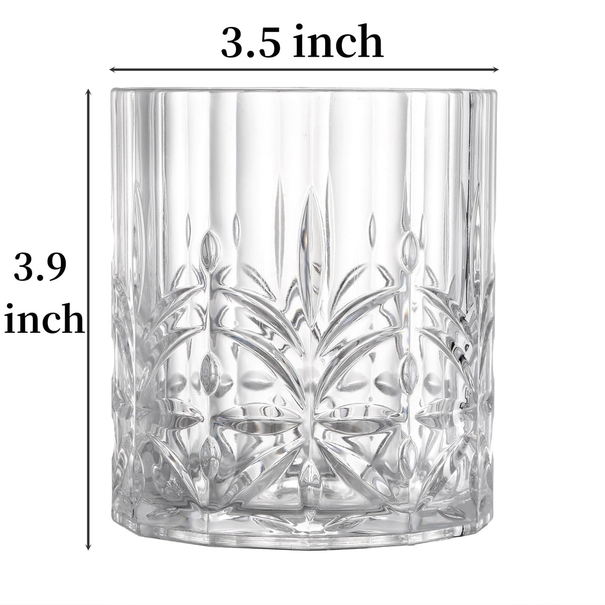 Eorbow 14oz clear plastic drinking glasses BPA-free and reusable.