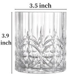 Eorbow 14oz clear plastic drinking glasses BPA-free and reusable.