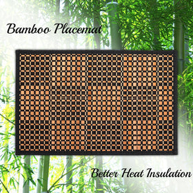 Eorbow bamboo placemats versatile for tableware, tea sets, and more.