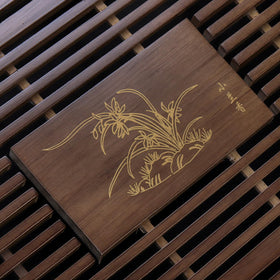Eorbow tea tray hidden drainage hole enables tidy cleanup