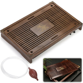 Eorbow wooden tea tray top view shows sturdy build and smooth finish