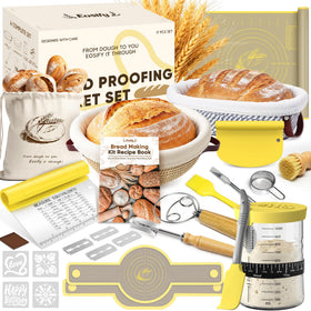 EOSIFY sourdough starter kit banneton basket showcasing dual loaf shapes