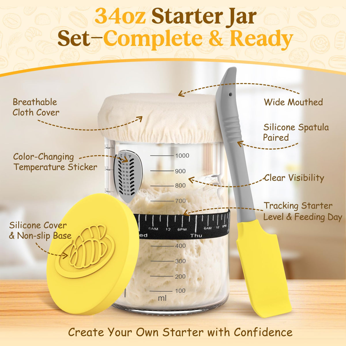 EOSIFY bread mat providing clean work surface and easy dough transfer