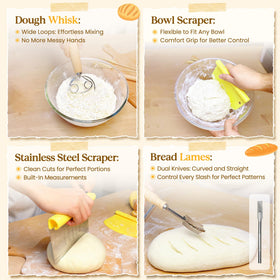EOSIFY dough whisk for smooth mixing and consistent texture