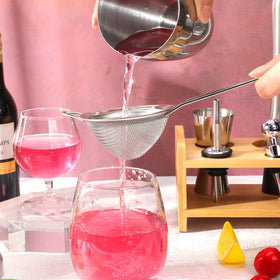 Epakh 9-piece set supports quick filtration for home beverages.