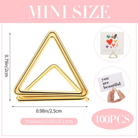 Epakh wedding table number triangle gold clip for clear seating