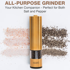 Eparé mill bottom rubber dust cap keeps spices fresh