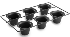Epica Bellemain popover pan with deep cups for tall, airy popovers.