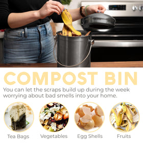 Epica bin dimensions 7.16 by 11 inches fit compact kitchen spaces.