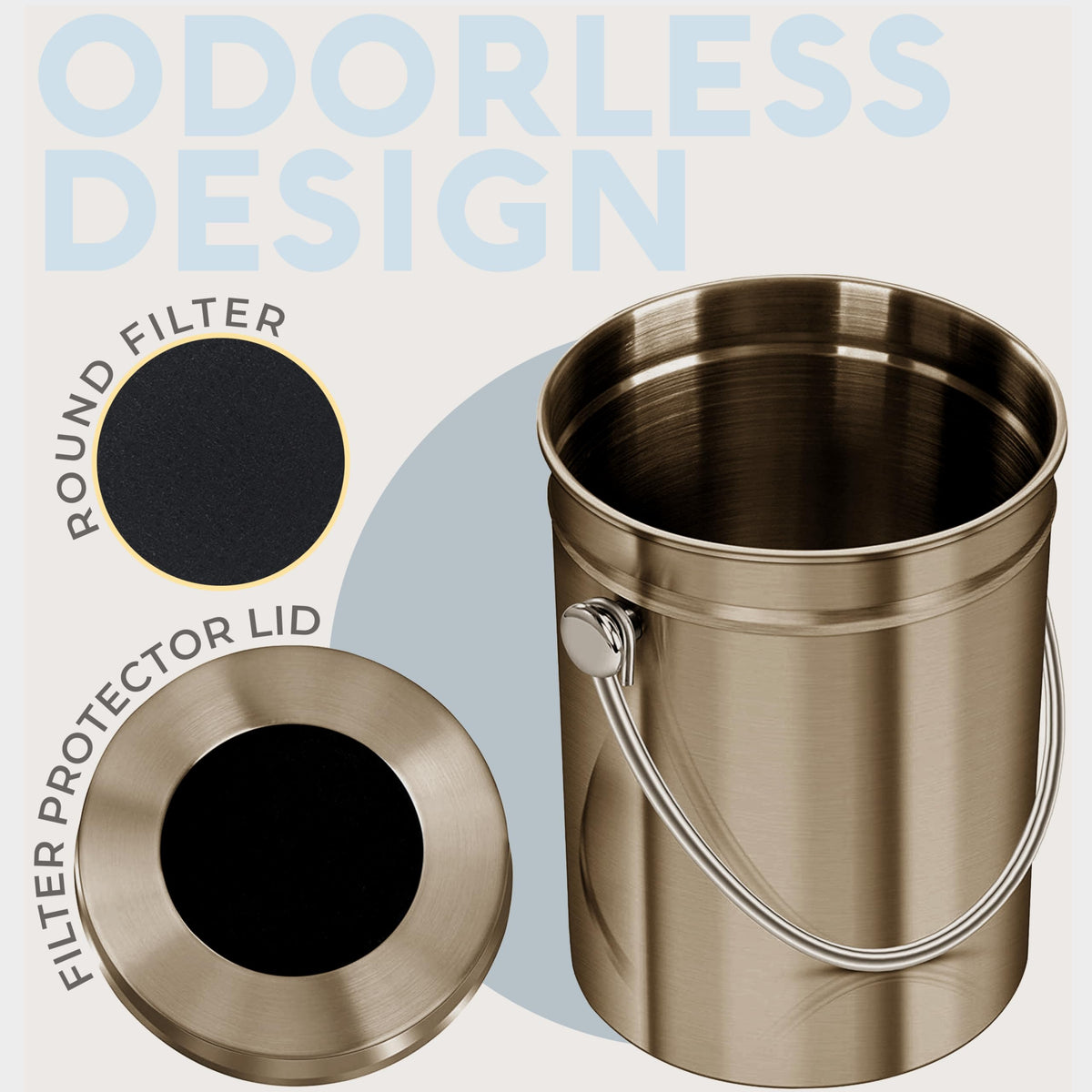 Epica activated-charcoal filter lasts months with proper care for odor control