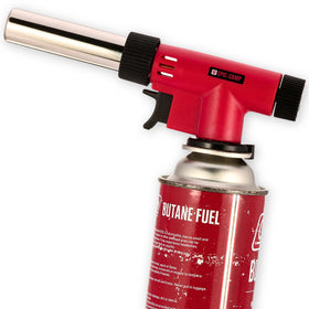 EpicCamp Butane Torch Lighter with aluminum exterior for durable outdoor use.