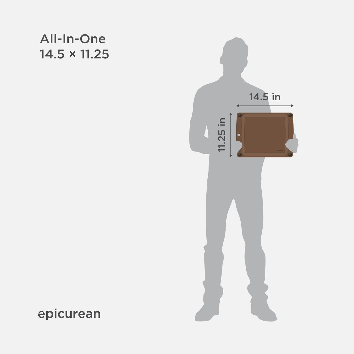 Dishwasher-safe Epicurean board is easy to clean after prep