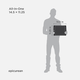Epicurean board double-sided for extra prep space