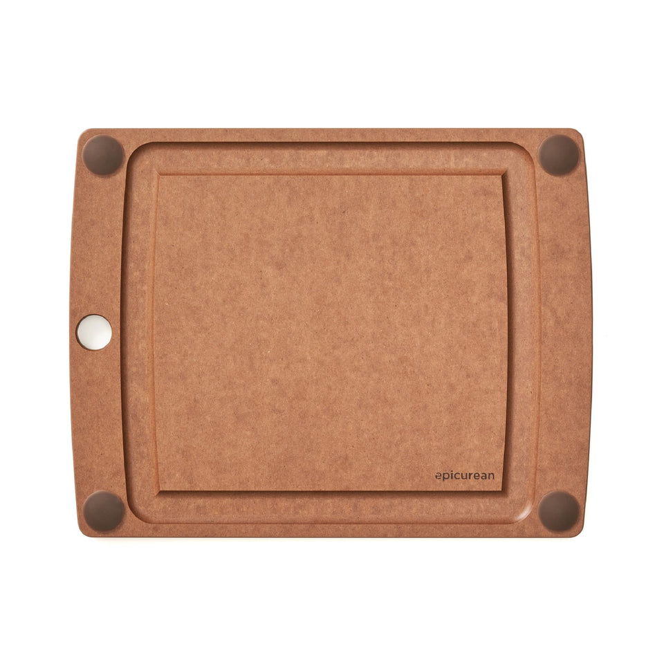 Epicurean All-In-One Cutting Board with juice groove helps keep your workspace tidy during prep
