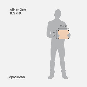 Epicurean All-In-One Cutting Board close-up of four non-slip feet ensuring stability