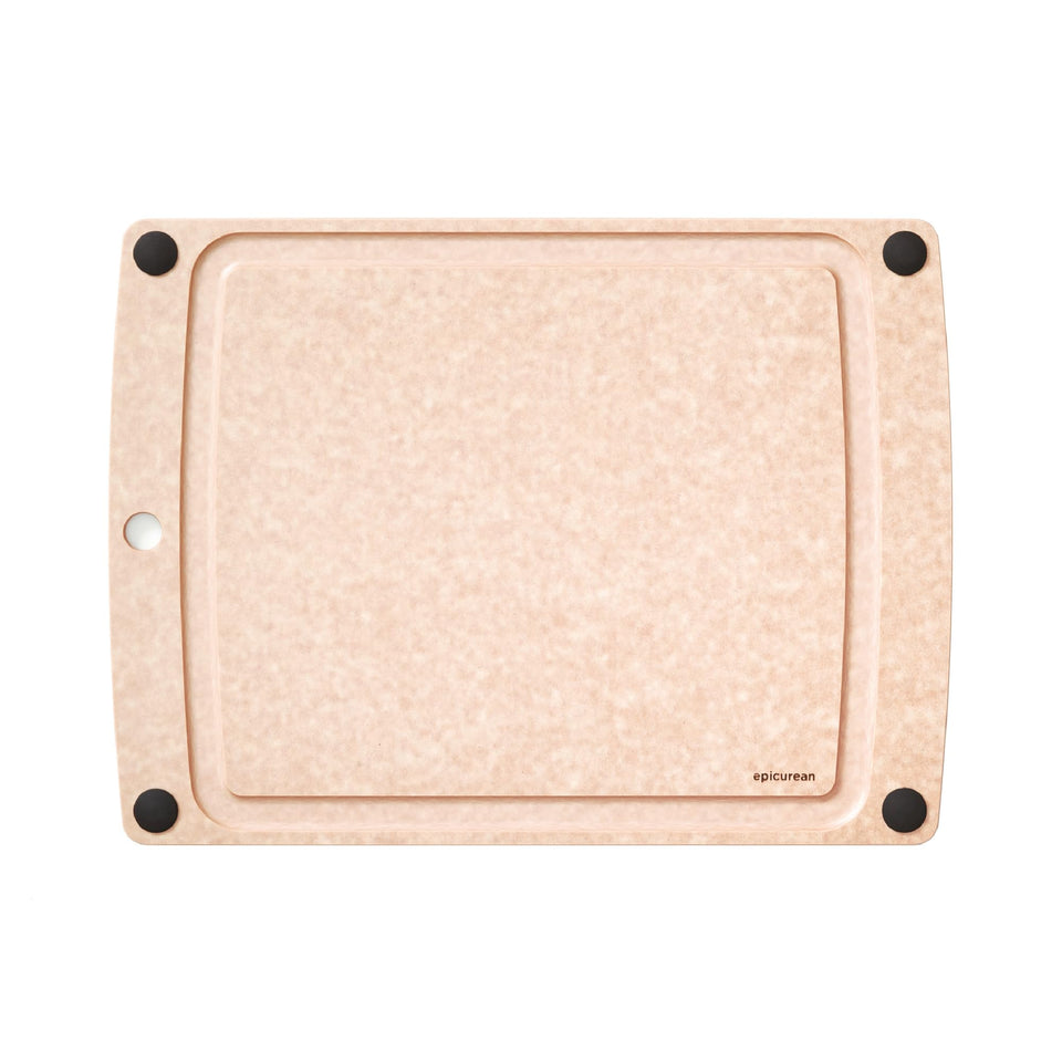 Epicurean all-in-one cutting board, top view for efficient chopping prep.