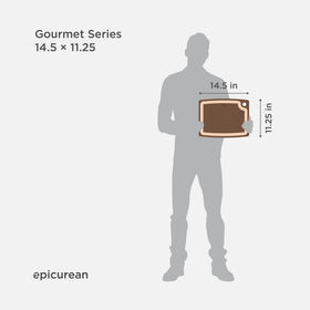 Juice groove on one side and flat surface on the other for versatile tasks