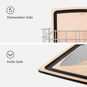 Richlite surface is knife-friendly and resistant to staining