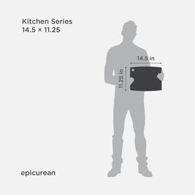 Epicurean Kitchen Series cutting board slate knife-safe surface; protects blades during prep
