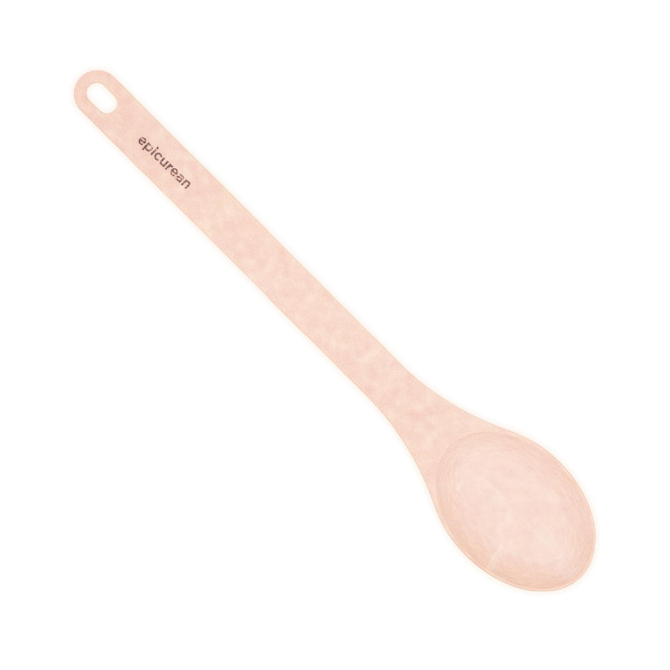 Epicurean Kitchen Series Medium Spoon in natural finish, top view for size and balance.